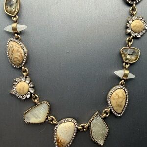 Chloe+Isabel “African Plains” Stone Necklace and Earrings